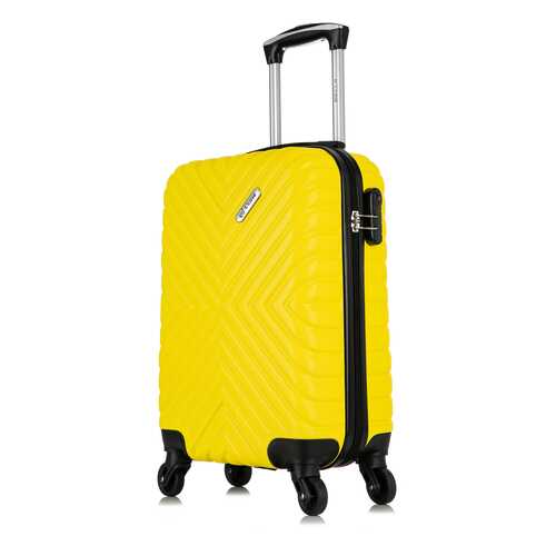 Чемодан LCase New Delhi желтый S в Интерспорт