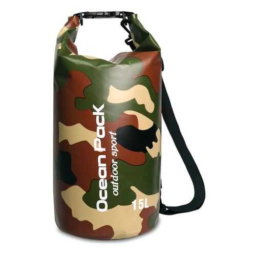 Спортивная сумка Nuobi Camouflage Ocean Pack 15 зеленая в Интерспорт