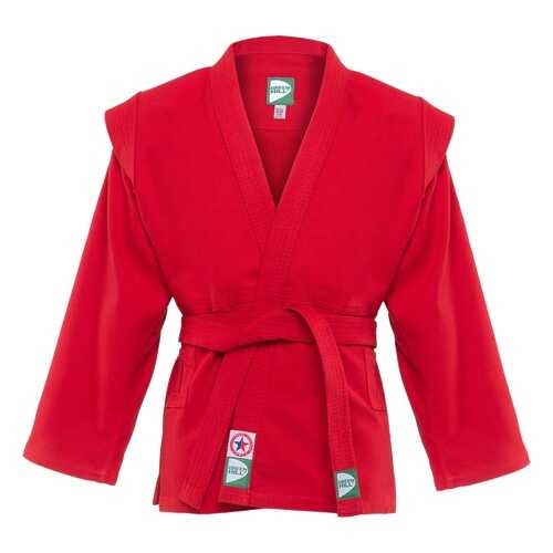 Куртка для самбо Green Hill JS-302, красная, р.0/130 в Интерспорт