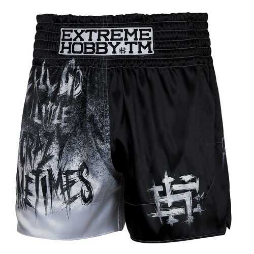 Шорты для единоборств Extreme Hobby Muay Thai Psycho Clown черные, L, 190 см в Интерспорт