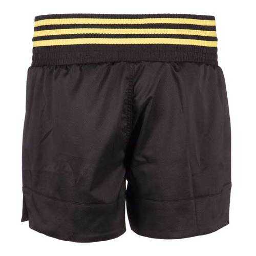 Шорты для тайского бокса Adidas Thai Boxing Short Micro Diamond черно-желтые S в Интерспорт