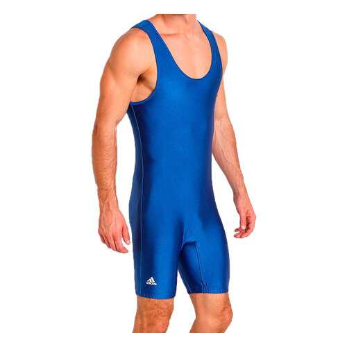 Трико борцовское Adidas детское Wrestling Solid Singlet синее YXS 116 см в Интерспорт