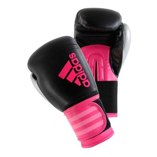 Боксерские перчатки Adidas Hybrid 100 Dynamic Fit черные 10 унций в Интерспорт