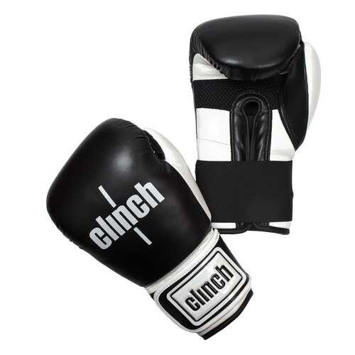 Боксерские перчатки Clinch Punch черные 10 унций в Интерспорт