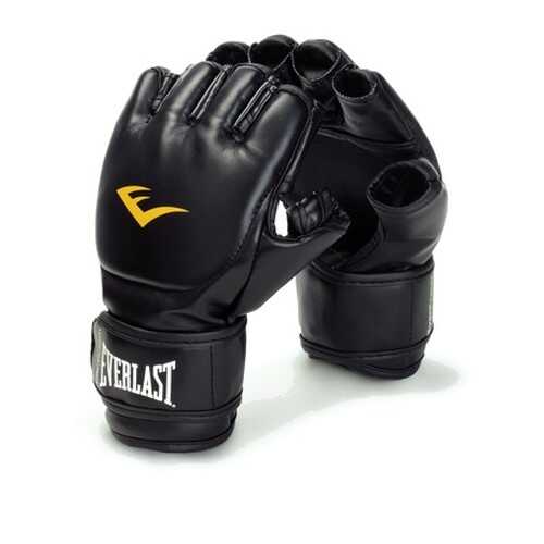 Боксерские перчатки Everlast Martial Arts Grappling PU 7560LXLU черные 6 унций в Интерспорт