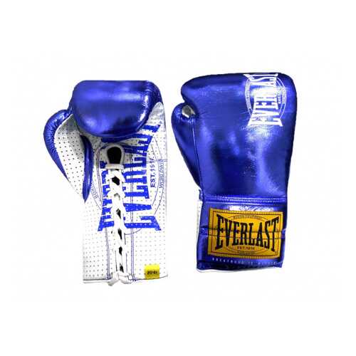Перчатки боевые Everlast 1910 Classic синие 10 унций в Интерспорт
