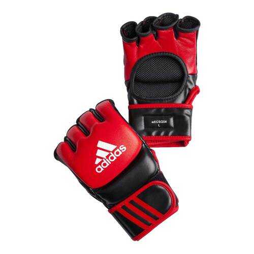 Перчатки для смешанных единоборств Adidas Ultimate Fight красно-черные S в Интерспорт