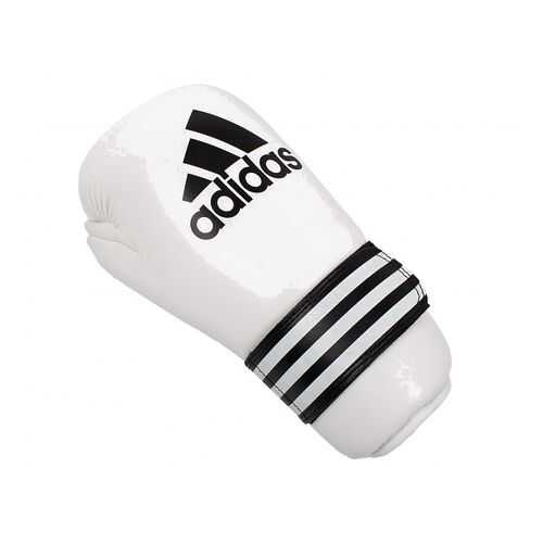 Перчатки полуконтакт Adidas Semi Contact Gloves S белые 8 унций в Интерспорт