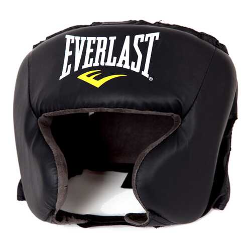 Боксерский шлем Everlast Durahide 4022U черный One Size в Интерспорт
