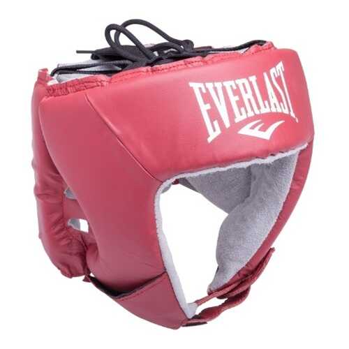 Шлем открытый Everlast USA Boxing 610200U, M, кожа, красный в Интерспорт