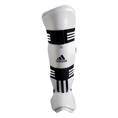 Защита голени и стопы Adidas для тхэквондо WTF Shin Instap Pad Protector белая XL в Интерспорт