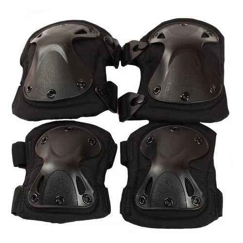 Защита колена и локтя Tactical Pro X-Form черная One Size в Интерспорт