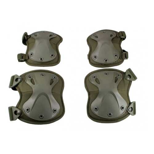Защита колена и локтя Tactical Pro X-Form зеленая One Size в Интерспорт