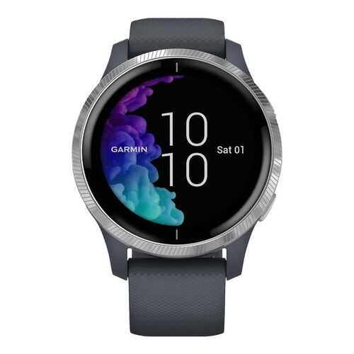 Спортивные наручные часы Garmin Venu Blue Granite/Silver в Интерспорт