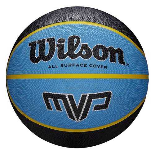Мяч баскетбольный Wilson MVP WTB9019, 7, синий, любительский, клееный в Интерспорт