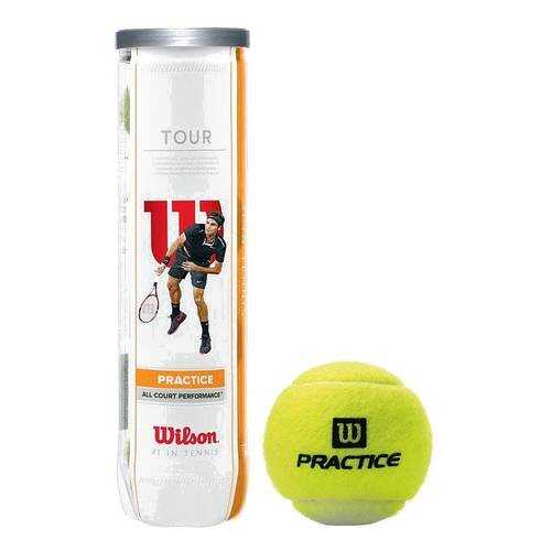 Мяч теннисный Wilson Tour Practice, желтый в Интерспорт