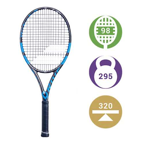 Ракетка для большого тенниса Babolat Pure Drive VS 6BF0 голубая/черная в Интерспорт