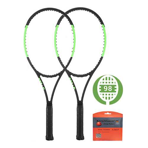 Ракетка для большого тенниса Wilson Blade 98S черная/зеленая в Интерспорт