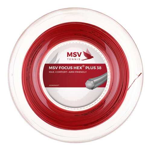 Теннисная струна MSV Focus-Hex Plus 38 1.30 Red 200 метров в Интерспорт
