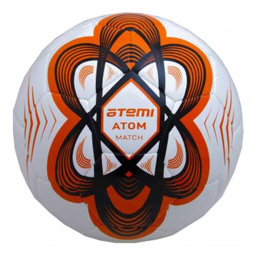 Футбольный мяч Atemi Atom Hybrid №5 белый/оранжевый в Интерспорт
