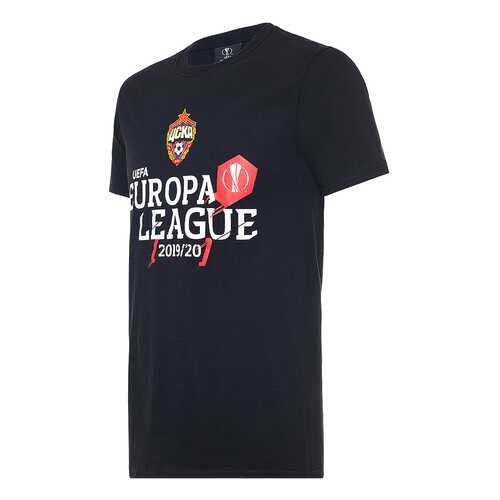 Футболка ПФК ЦСКА Europa League, черная, S в Интерспорт