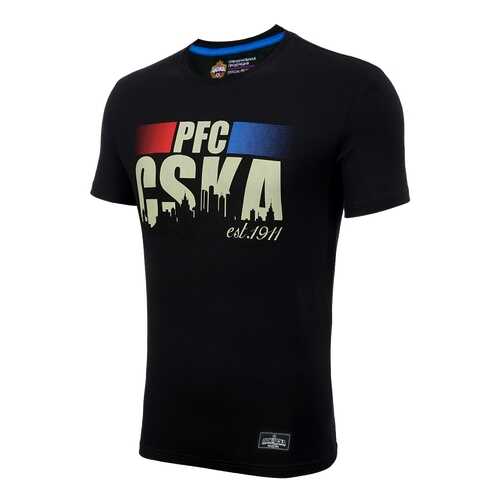 Футболка ПФК ЦСКА PFC CSKA est. 1911 1734031, черная, XL в Интерспорт