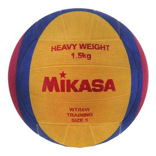 Мяч для водного поло Mikasa WTR6W, 5, желтый/розовый/синий в Интерспорт