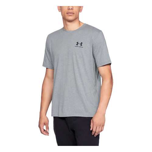 Футболка Under Armour Sportstyle Left Chest Logo SS, 036 серая, SM в Интерспорт