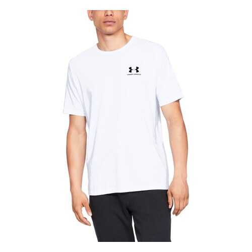 Футболка Under Armour Sportstyle Left Chest Logo SS, 100 белая, SM в Интерспорт