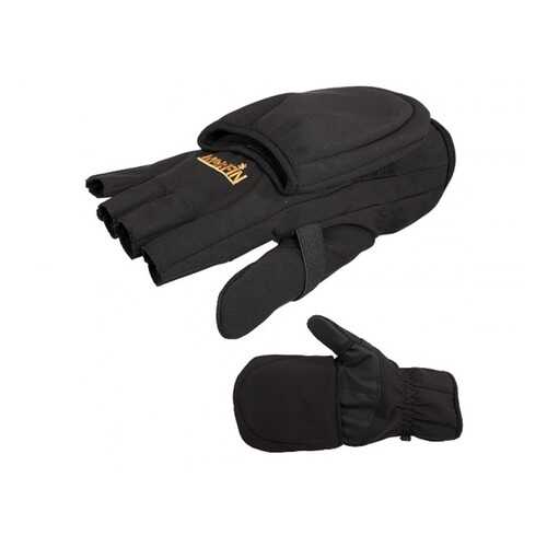 Перчатки-варежки мужские Norfin Softshell, черные, L в Интерспорт