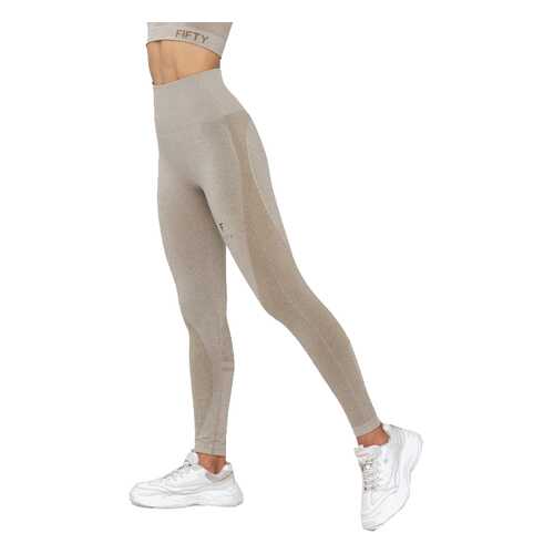 FIFTY Женские тайтсы Emphatic beige FA-WH-0207-BEG, бежевый - L в Интерспорт