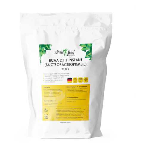 Atletic Food BCAA 2:1:1 Instant Wirud 1000 г без вкуса в Интерспорт