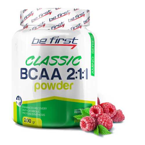 Be First BCAA Classic Powder 200 г малина в Интерспорт