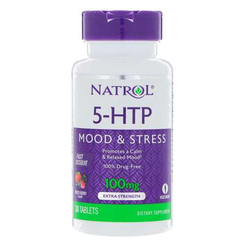Natrol 5-HTP 30 таблеток ягоды в Интерспорт