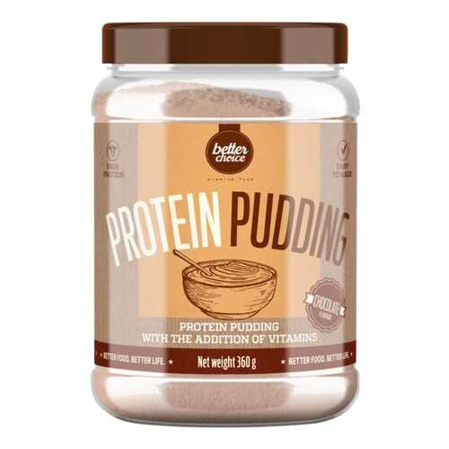 BetterChoice Protein Pudding, 350 г, вкус: шоколад в Интерспорт