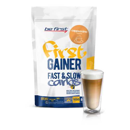 Гейнер Be First Gainer Fast & Slow Carbs 1000 г Cappuccino в Интерспорт