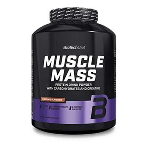 Гейнер BioTech Muscle Mass, 1000 г (клубника) в Интерспорт