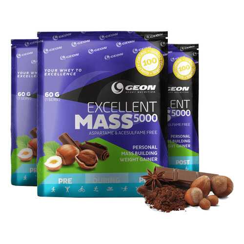 Гейнер Geon Excellent Mass 5000 920 г лесной орех с шоколадом в Интерспорт