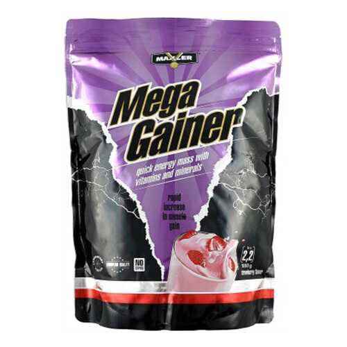 Гейнер Maxler Mega Gainer 1000 г Strawberry в Интерспорт