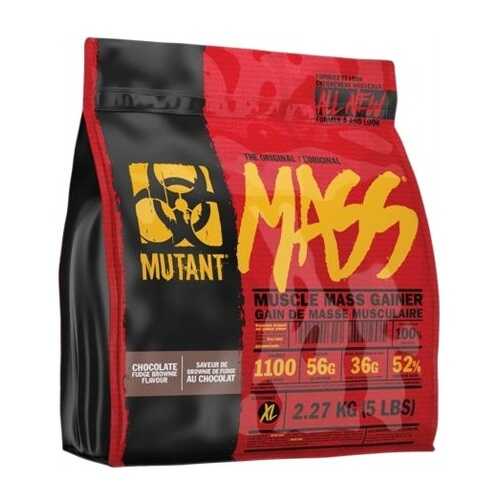 Гейнер Mutant Mass 2270 г Chocolate Fudge Brownie в Интерспорт