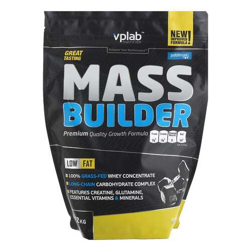 Гейнер VPLab Mass Builder 1200 г Banana в Интерспорт