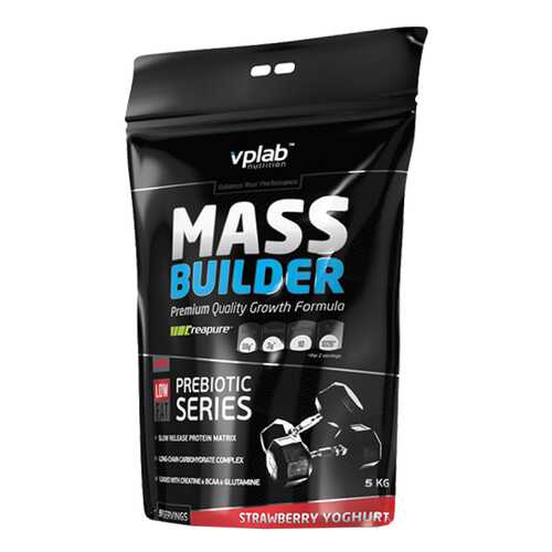 Гейнер VPLab Mass Builder 5000 г Strawberry Yoghurt в Интерспорт