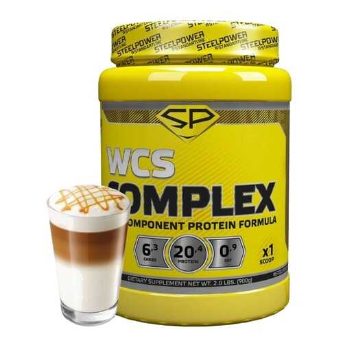 Мультикомпонентный протеин WCS COMPLEX, 900 гр, вкус «Кофе Латте», STEELPOWER в Интерспорт