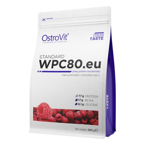 Ostrovit Standard WPC80.eu (900 г) (Малина) в Интерспорт