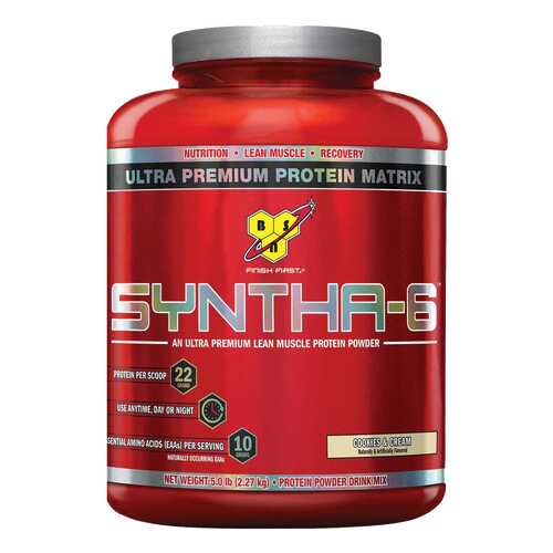 Протеин BSN Syntha-6 2270 г Cookies and Cream в Интерспорт