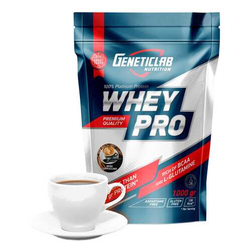 Протеин GeneticLab Nutrition Whey Pro 1000 г Coffee в Интерспорт