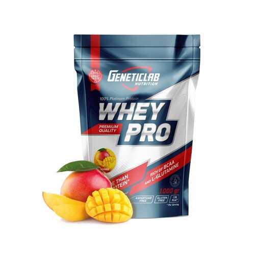 Протеин GeneticLab Nutrition Whey Pro 1000 г Mango в Интерспорт