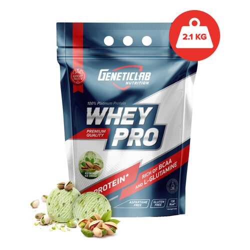 Протеин GeneticLab Nutrition Whey Pro 2 2100 г Pistachio Ice-Cream в Интерспорт