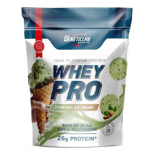 Протеин GeneticLab Nutrition Whey Pro 900 г Pistachio Ice-Cream в Интерспорт