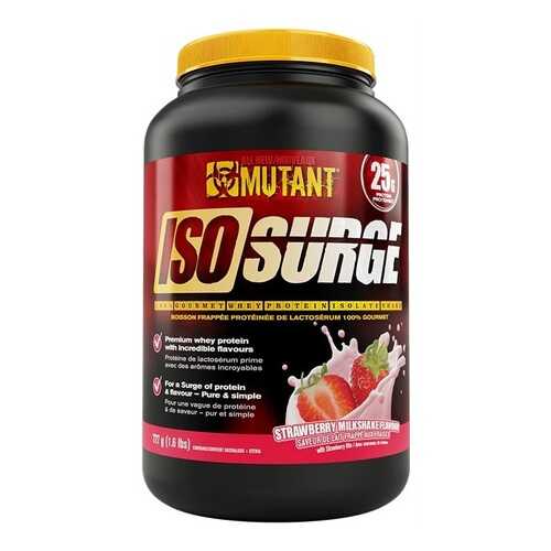 Протеин Mutant Iso Surge 727 г Strawberry Milkshake в Интерспорт